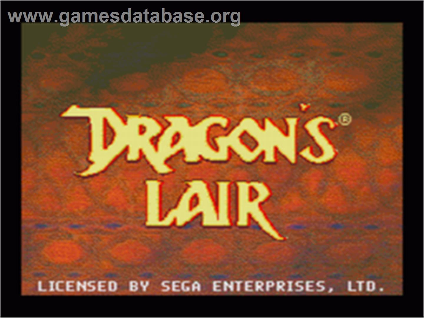Dragon's Lair - Sega CD - Artwork - Title Screen