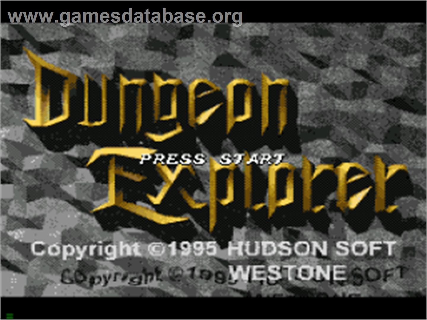 Dungeon Explorer - Sega CD - Artwork - Title Screen
