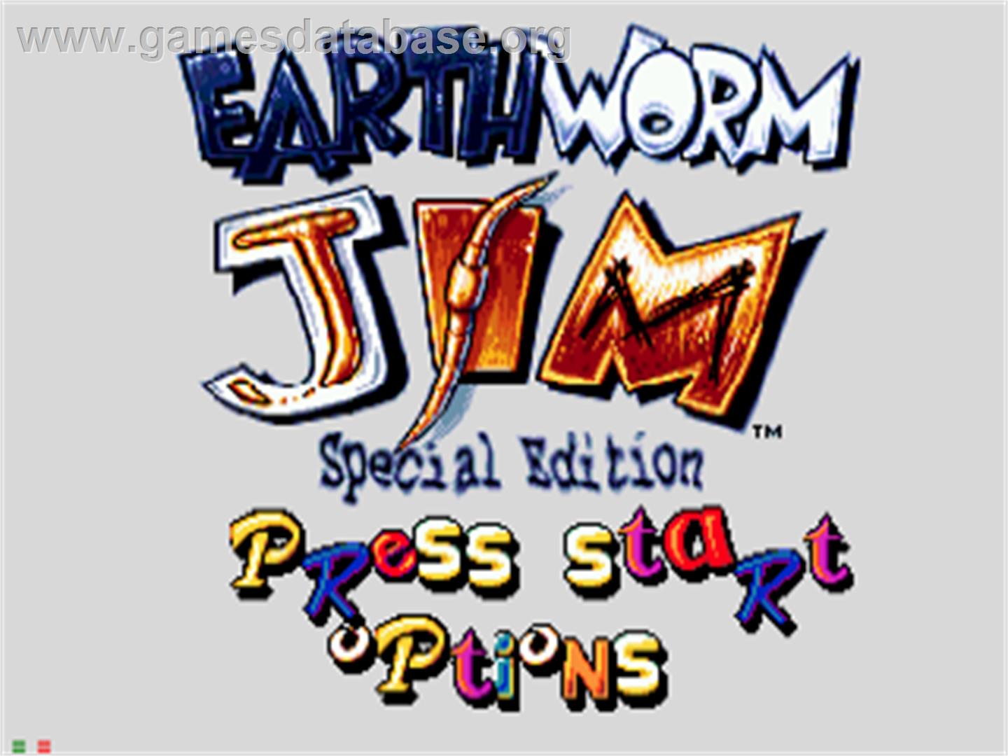 Earthworm Jim Special Edition - Sega CD - Artwork - Title Screen
