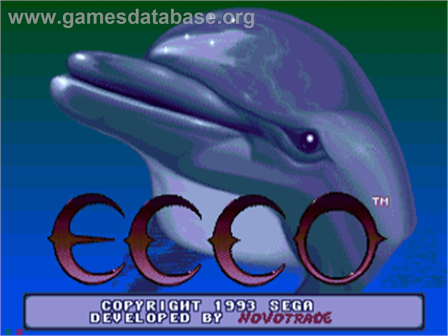 Ecco the Dolphin - Sega CD - Artwork - Title Screen