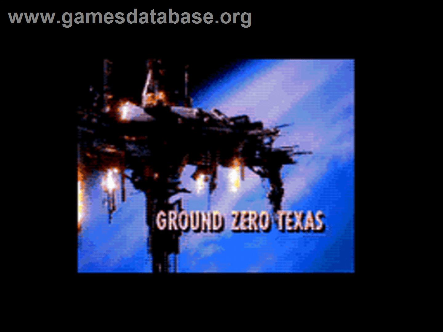 Ground Zero Texas - Sega CD - Artwork - Title Screen