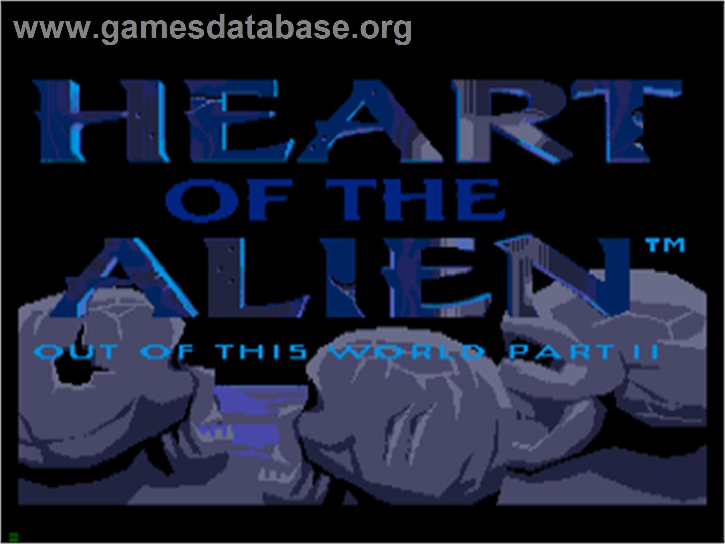 Heart of the Alien: Out of this World parts I and 2 - Sega CD - Artwork - Title Screen