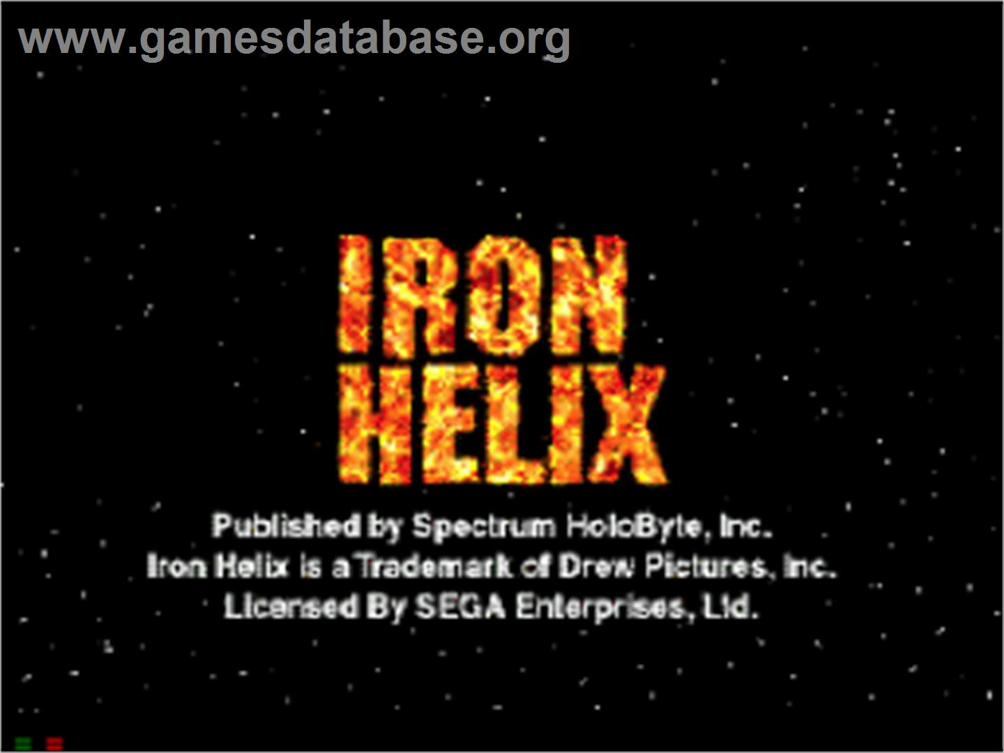 Iron Helix - Sega CD - Artwork - Title Screen