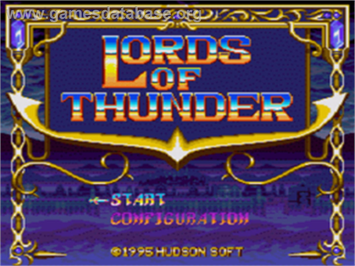 Lords of Thunder - Sega CD - Artwork - Title Screen