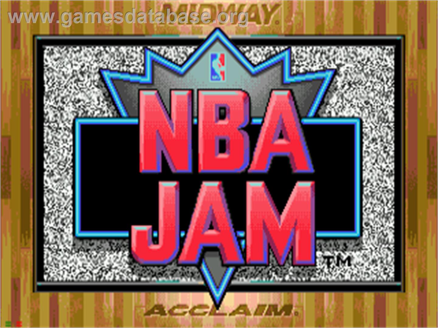 NBA Jam - Sega CD - Artwork - Title Screen