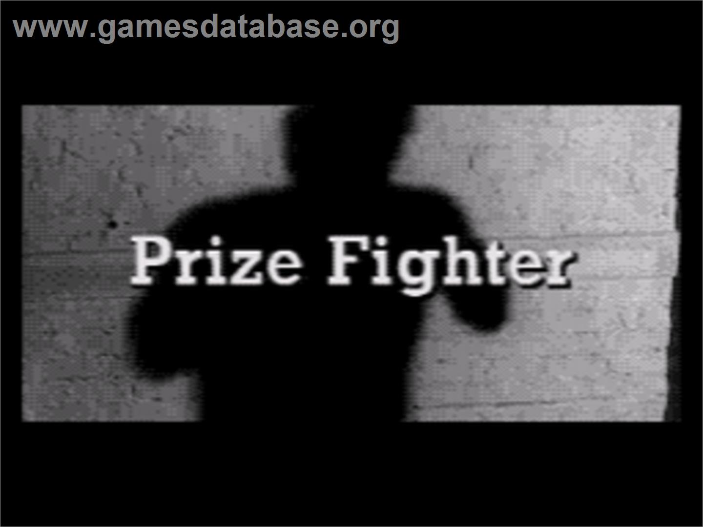 Prize Fighter - Sega CD - Artwork - Title Screen
