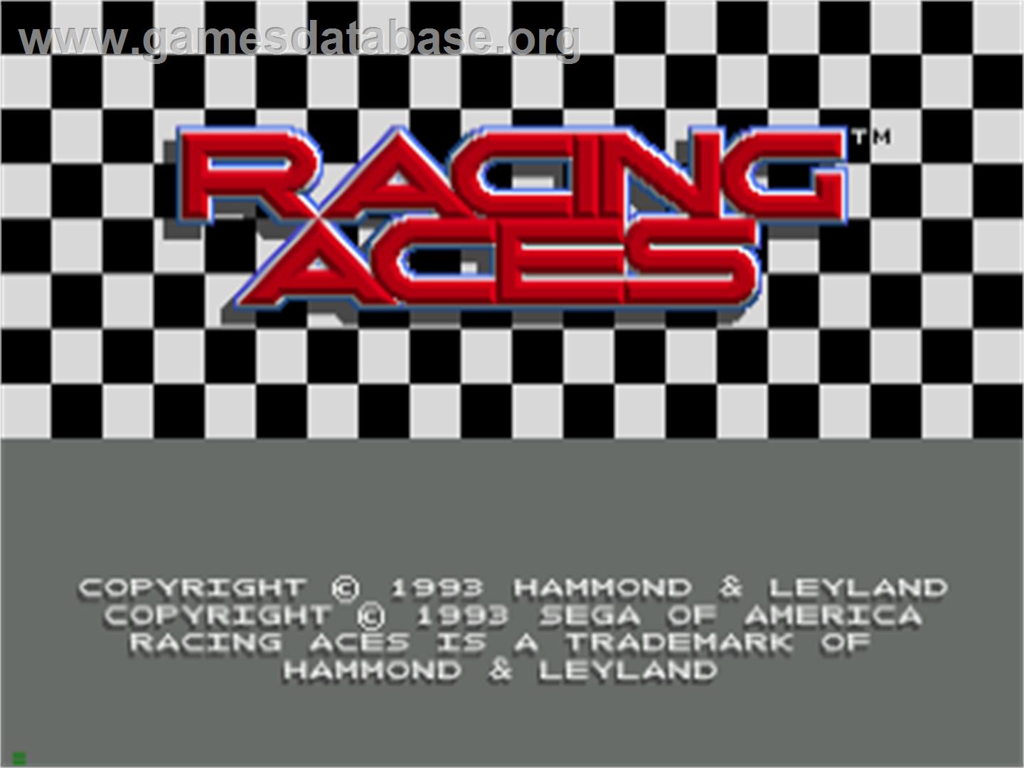 Racing Aces - Sega CD - Artwork - Title Screen