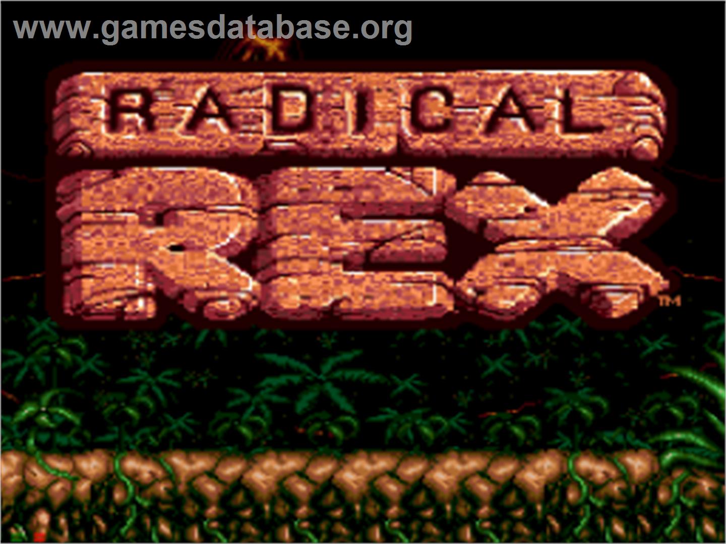 Radical Rex - Sega CD - Artwork - Title Screen