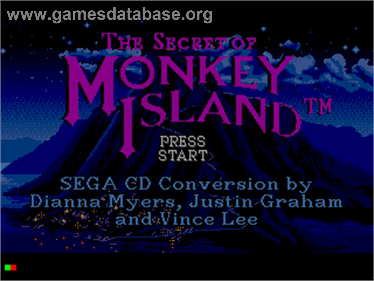 Secret of Monkey Island - Sega CD - Artwork - Title Screen