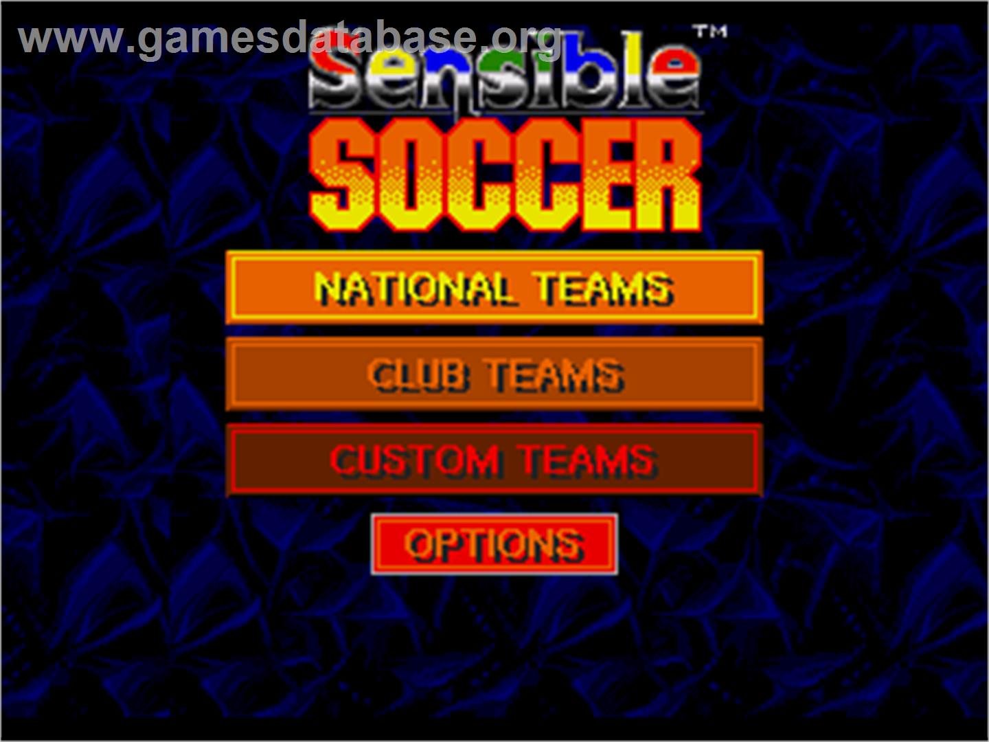 Sensible Soccer: European Champions: 92/93 Edition - Sega CD - Artwork - Title Screen