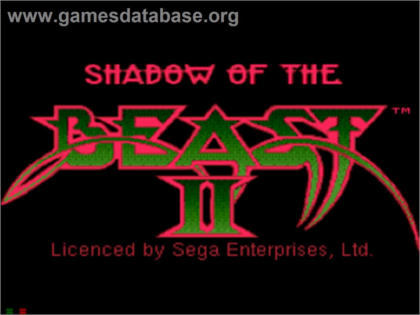 Shadow of the Beast 2 - Sega CD - Artwork - Title Screen