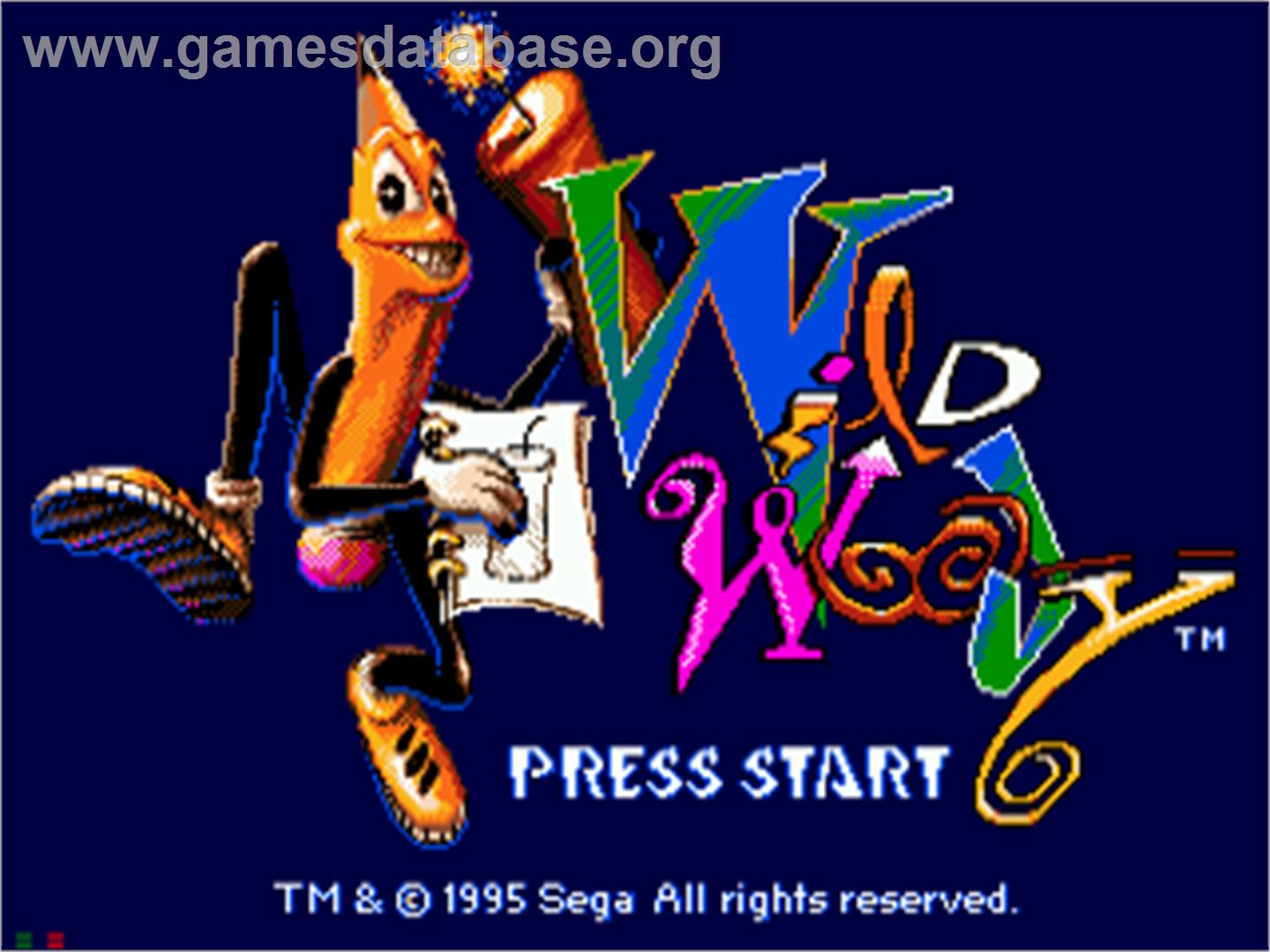 Wild Woody - Sega CD - Artwork - Title Screen