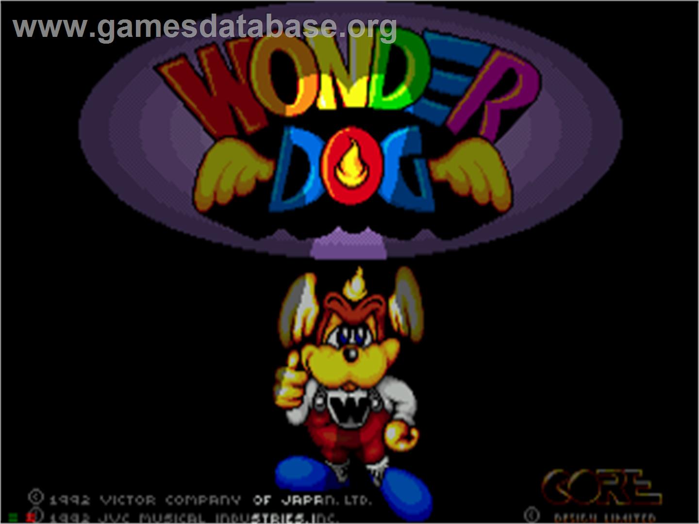 Wonder Dog - Sega CD - Artwork - Title Screen