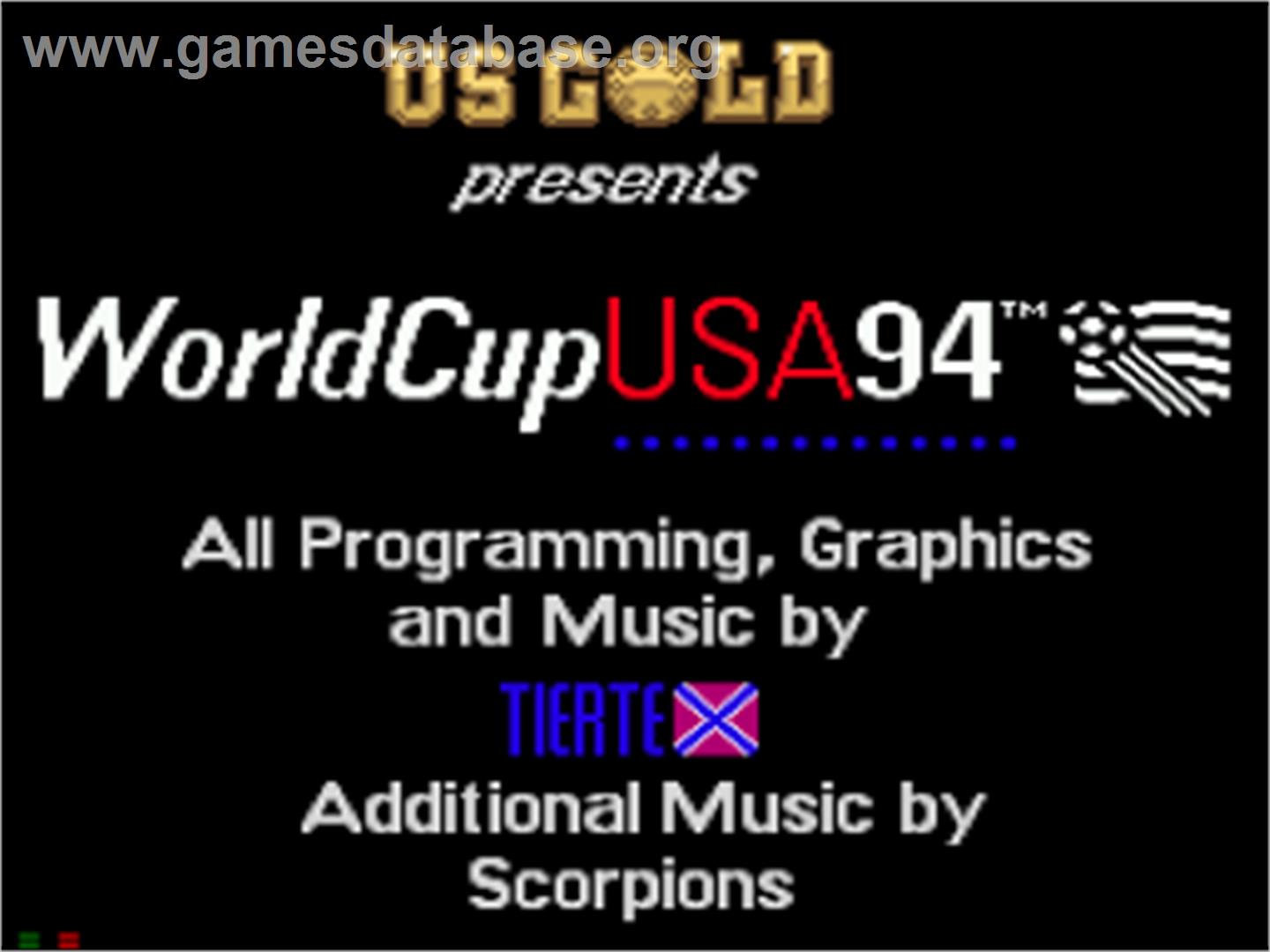 World Cup USA '94 - Sega CD - Artwork - Title Screen