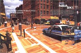 Advert for NBA 2K1 on the Sega Dreamcast.