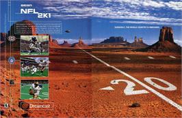 Advert for NFL 2K on the Sega Dreamcast.