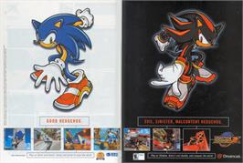 Advert for Sonic Adventure 2 on the Sega Dreamcast.