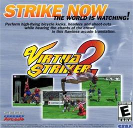 Advert for Virtua Striker 2 Ver. 2000 on the Sega Dreamcast.