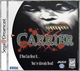 Box cover for Carrier on the Sega Dreamcast.