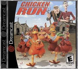 Box cover for Chicken Run on the Sega Dreamcast.