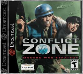 Box cover for Conflict Zone: Modern War Strategy on the Sega Dreamcast.