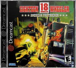 Box cover for Eighteen Wheeler: American Pro Trucker on the Sega Dreamcast.