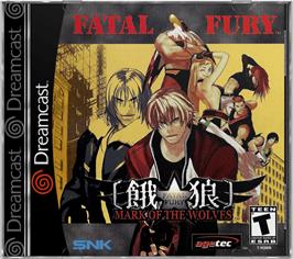 Box cover for Fatal Fury: Mark of the Wolves on the Sega Dreamcast.