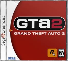 Box cover for Grand Theft Auto 2 on the Sega Dreamcast.
