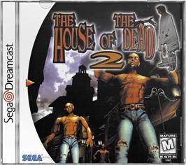 Box cover for House of the Dead 2 on the Sega Dreamcast.