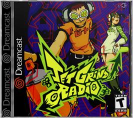 Box cover for Jet Grind Radio on the Sega Dreamcast.