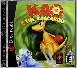 Box cover for Kao the Kangaroo on the Sega Dreamcast.
