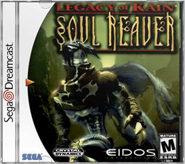 Box cover for Legacy of Kain: Soul Reaver on the Sega Dreamcast.