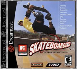 Box cover for MTV Sports: Skateboarding Featuring Andy Macdonald on the Sega Dreamcast.
