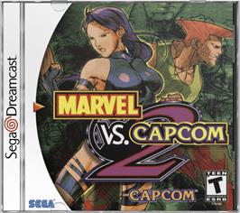 Box cover for Marvel vs. Capcom 2: New Age of Heroes on the Sega Dreamcast.