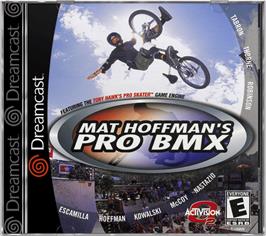 Box cover for Mat Hoffman's Pro BMX on the Sega Dreamcast.