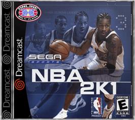 Box cover for NBA 2K1 on the Sega Dreamcast.