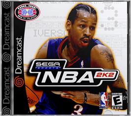 Box cover for NBA 2K2 on the Sega Dreamcast.
