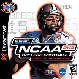 Box cover for NCAA College Football 2K2: Road to the Rose Bowl on the Sega Dreamcast.