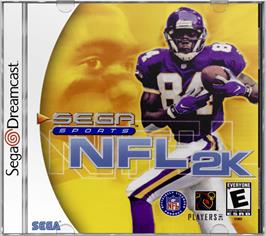 Box cover for NFL 2K on the Sega Dreamcast.