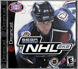 Box cover for NHL 2K2 on the Sega Dreamcast.