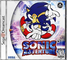 Box cover for Sonic Adventure on the Sega Dreamcast.