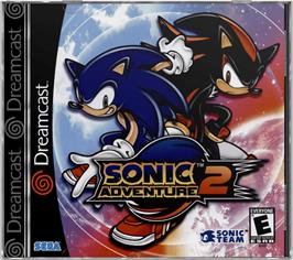 Box cover for Sonic Adventure 2 on the Sega Dreamcast.