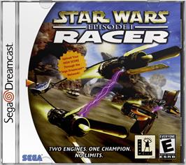Box cover for Star Wars: Episode I - Racer on the Sega Dreamcast.