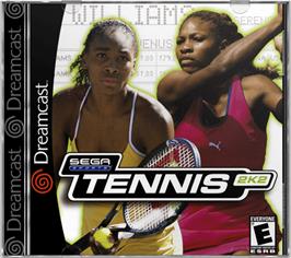 Box cover for Tennis 2K2 on the Sega Dreamcast.