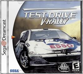Box cover for Test Drive V-Raly on the Sega Dreamcast.