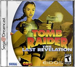 Box cover for Tomb Raider: The Last Revelation on the Sega Dreamcast.