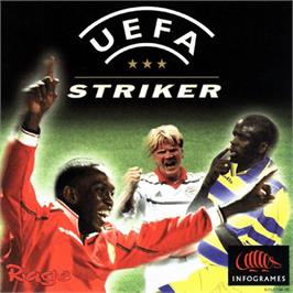 Box cover for UEFA Striker on the Sega Dreamcast.
