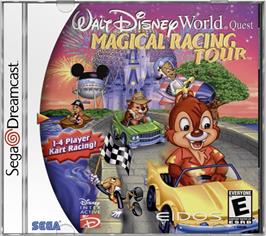 Box cover for Walt Disney World Quest: Magical Racing Tour on the Sega Dreamcast.