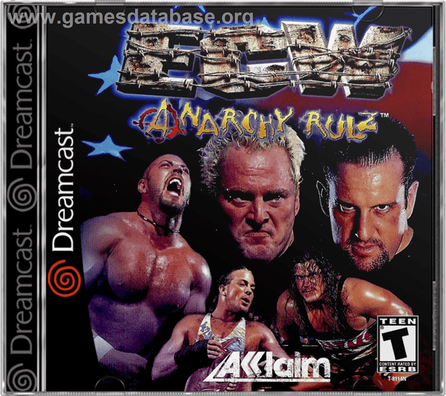 ECW Anarchy Rulz - Sega Dreamcast - Artwork - Box
