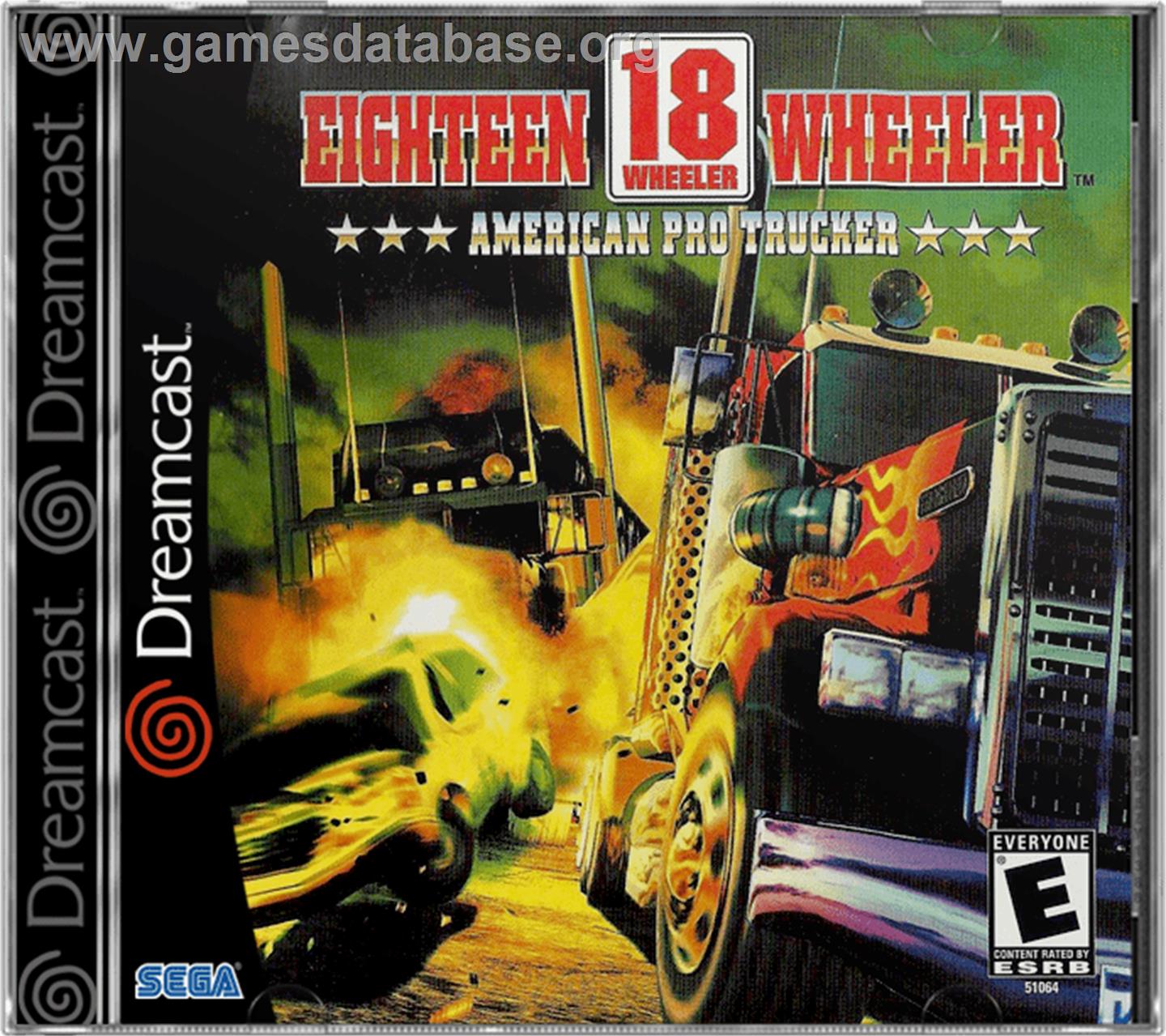 Eighteen Wheeler: American Pro Trucker - Sega Dreamcast - Artwork - Box